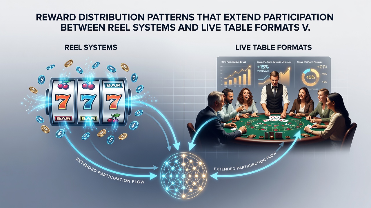 Player using smartphone to redeem rewards across slot and live casino sections