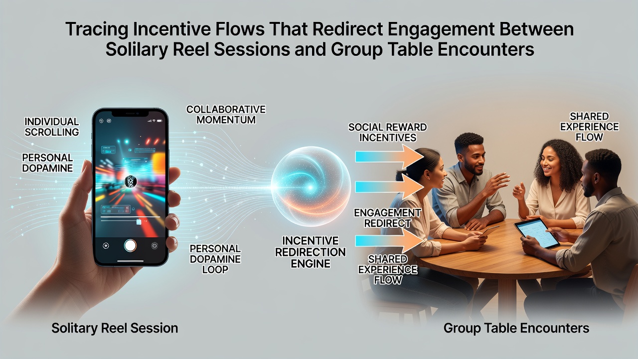 Illustration of wireless transaction routes linking reel and table game incentives on mobile devices